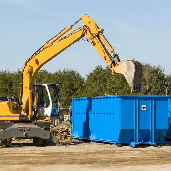 are there any restrictions on where a residential dumpster can be placed in Lawrence